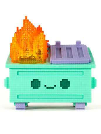 Dumpster Fire 8-Bit Vinyl Figure Gallery Image 2