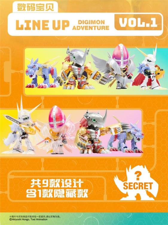 Digimon Adventure PlaBako Vol. 1 Box of 8 Random Model Kits