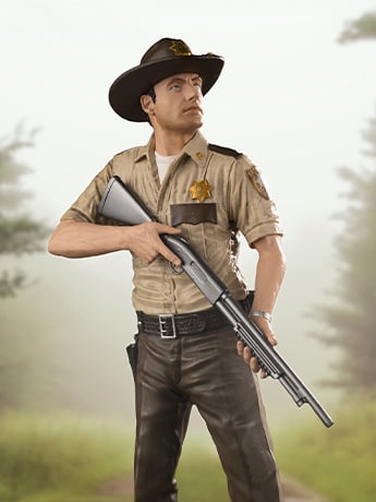 The Walking Dead (TV Series) Rick Grimes 1/8 Scale Posed Figure Gallery Image 2