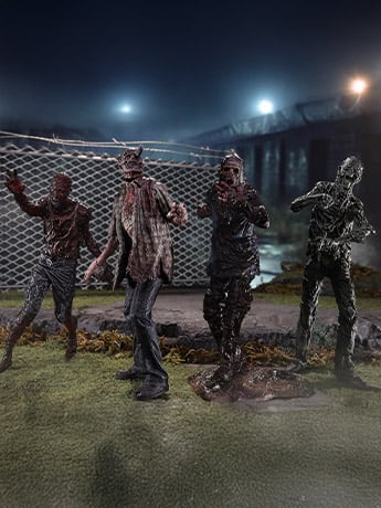 The Walking Dead (TV Series) Walkers Figure Four-Pack