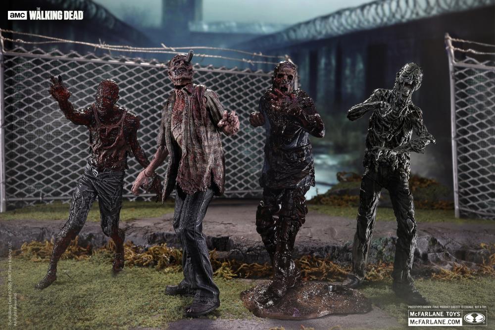 ウォーキングデッド　4体セットWALKING DEAD The Walking Dead (TV Series) Walkers Figure Four-Pack