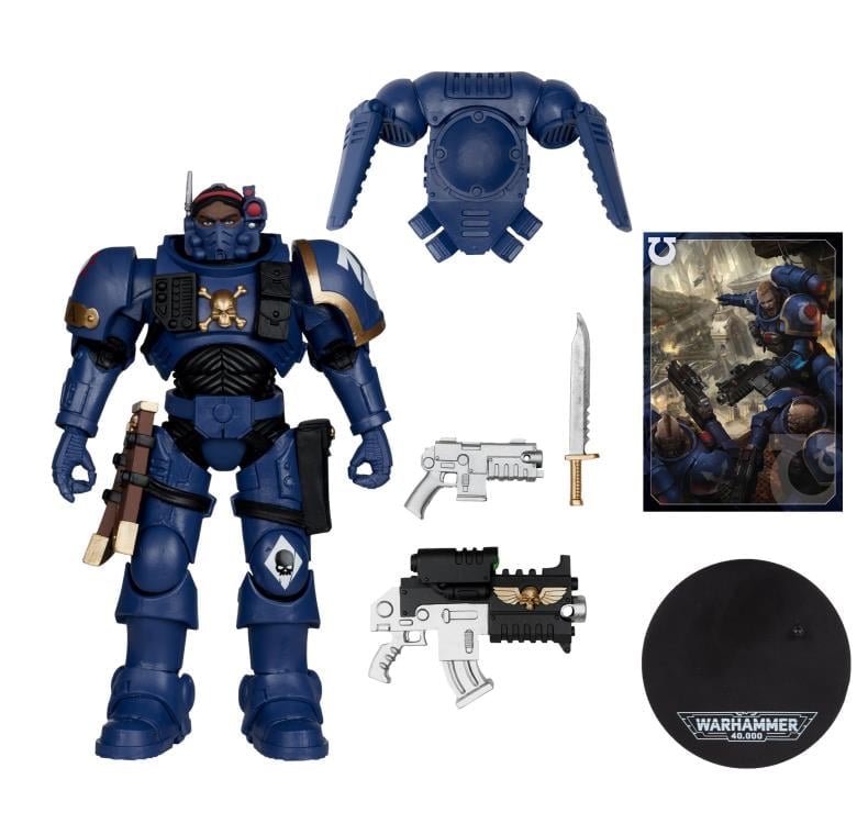 Warhammer 40,000 Ultramarines Lieutenant in Phobos Armor Action Figure Gallery Image 12