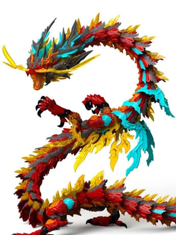 Red Dragon King Model Kit