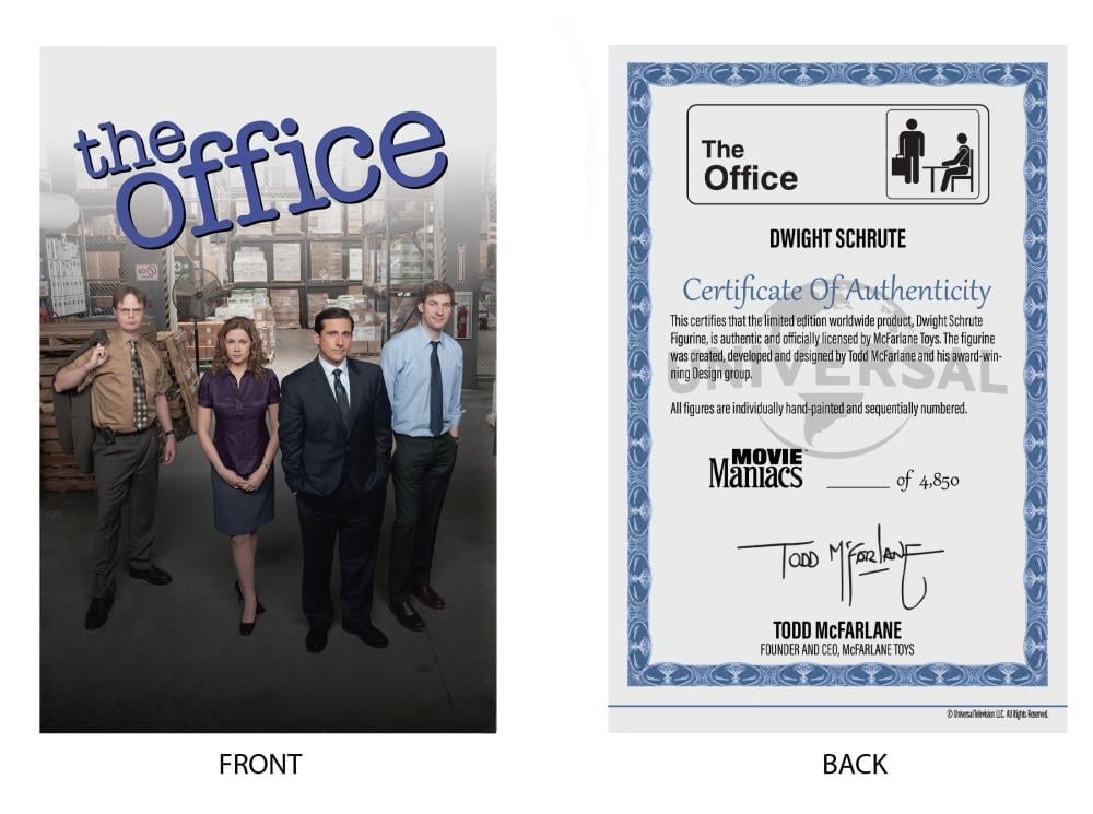 The Office Movie Maniacs Dwight 6" Limited Edition Figure Gallery Image 9