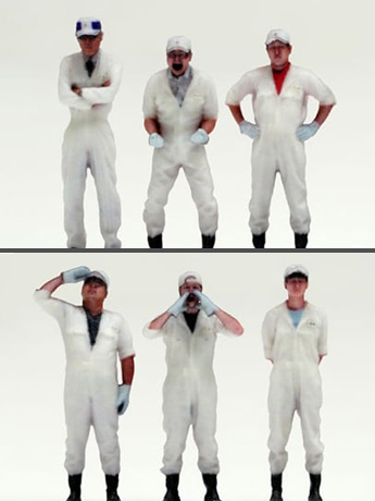 Mobile Police Patlabor x figreal The 2nd Special Vehicles Division Maintenance Team 1/60 Scale Set of 6 Figures Gallery Image 2