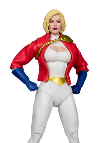 Power Girl: Reborn DC Multiverse Collector Edition Power Girl Platinum (Chase) Action Figure Gallery Image 2