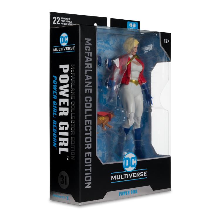 Power Girl: Reborn DC Multiverse Collector Edition Power Girl Platinum (Chase) Action Figure Gallery Image 10