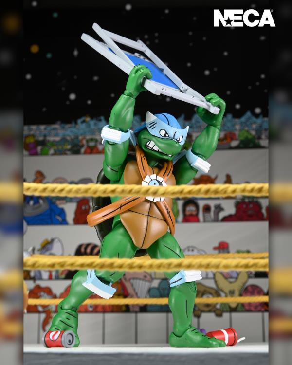 Teenage Mutant Ninja Turtles Adventures Stump Wrestling Turtles (Archie Comics) Four-Pack Gallery Image 6