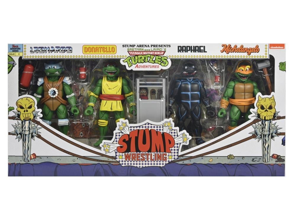 Teenage Mutant Ninja Turtles Adventures Stump Wrestling Turtles (Archie Comics) Four-Pack Gallery Image 15