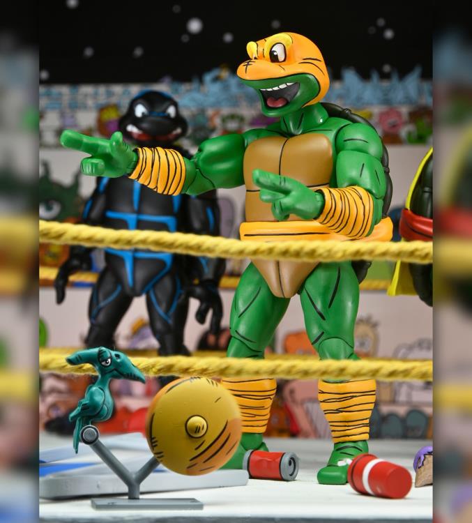 【LA正規品】 タートルズフィギュア “STUMP WRESTLING” Teenage Mutant Ninja Turtles NECA Stump Wrestling Leatherhead