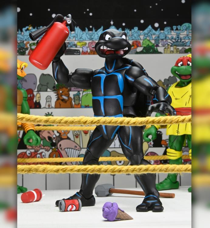 Teenage Mutant Ninja Turtles Adventures Stump Wrestling Turtles (Archie Comics) Four-Pack Gallery Image 8