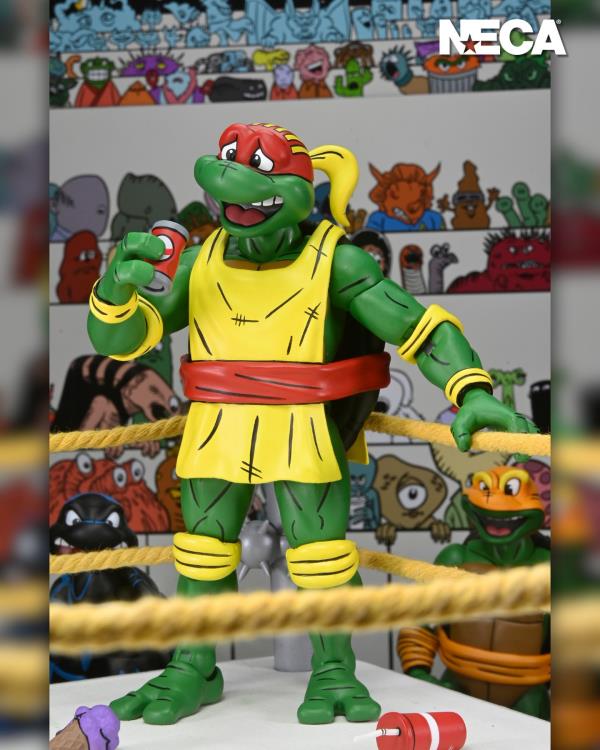 Teenage Mutant Ninja Turtles Adventures Stump Wrestling Turtles (Archie Comics) Four-Pack Gallery Image 5