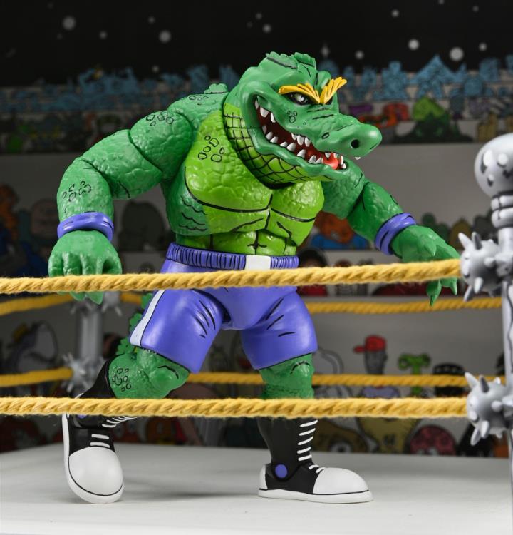 Teenage Mutant Ninja Turtles Adventures Stump Wrestling Leatherhead (Archie Comics) Action Figure Gallery Image 5