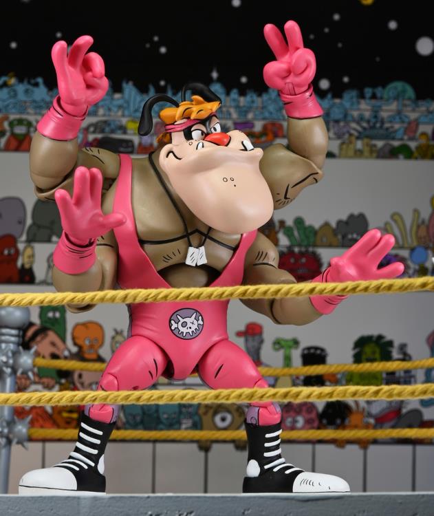 Teenage Mutant Ninja Turtles Adventures Stump Wrestling Cryin' Houn' (Archie Comics) Action Figure Gallery Image 14