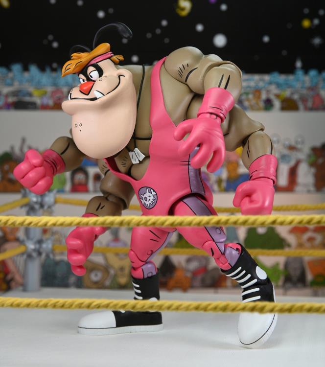 Teenage Mutant Ninja Turtles Adventures Stump Wrestling Cryin' Houn' (Archie Comics) Action Figure Gallery Image 12