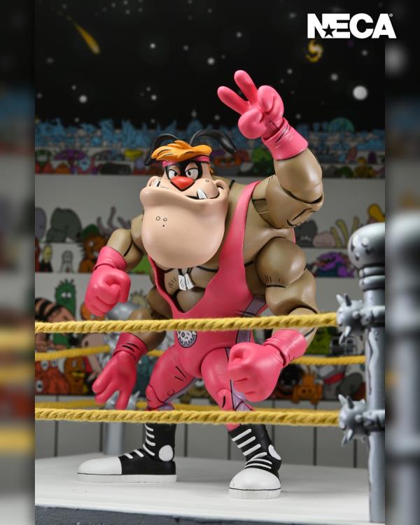 Teenage Mutant Ninja Turtles Adventures Stump Wrestling Cryin' Houn' (Archie Comics) Action Figure Gallery Image 11