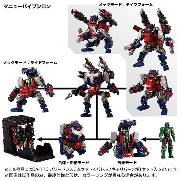 Diaclone DA-115 Powered System (Battles Caliber) Exclusive Set Gallery Image 7