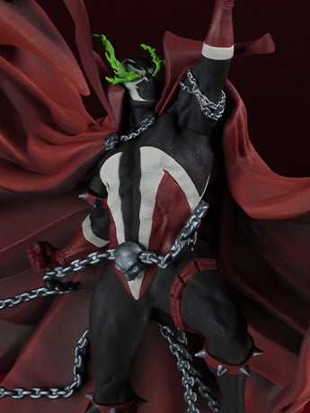Spawn #301 Black, White & Red All Over Spawn 1/10 Scale Limited Edition Statue Gallery Image 2