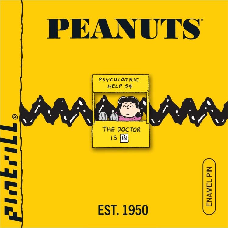 Peanuts Lucy's Psychiatry Booth Enamel Pin Gallery Image 3