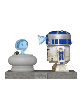 Star Wars Pop! Deluxe #766 R2-D2 with Princess Leia Hologram Gallery Image 2