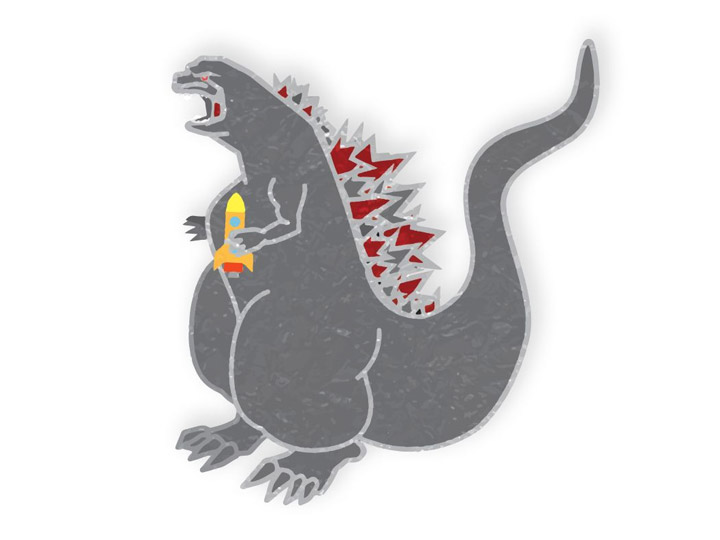 Godzilla Series 6 Godzilla Enamel Pin Gallery Image 1