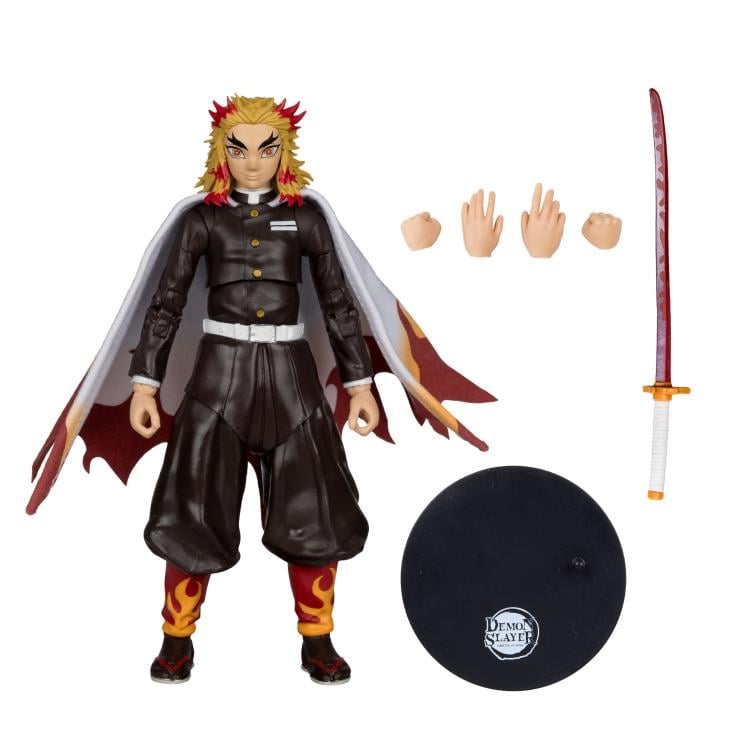 Demon Slayer: Kimetsu no Yaiba Kyojuro Rengoku (Ver.2) 7" Action Figure Gallery Image 11