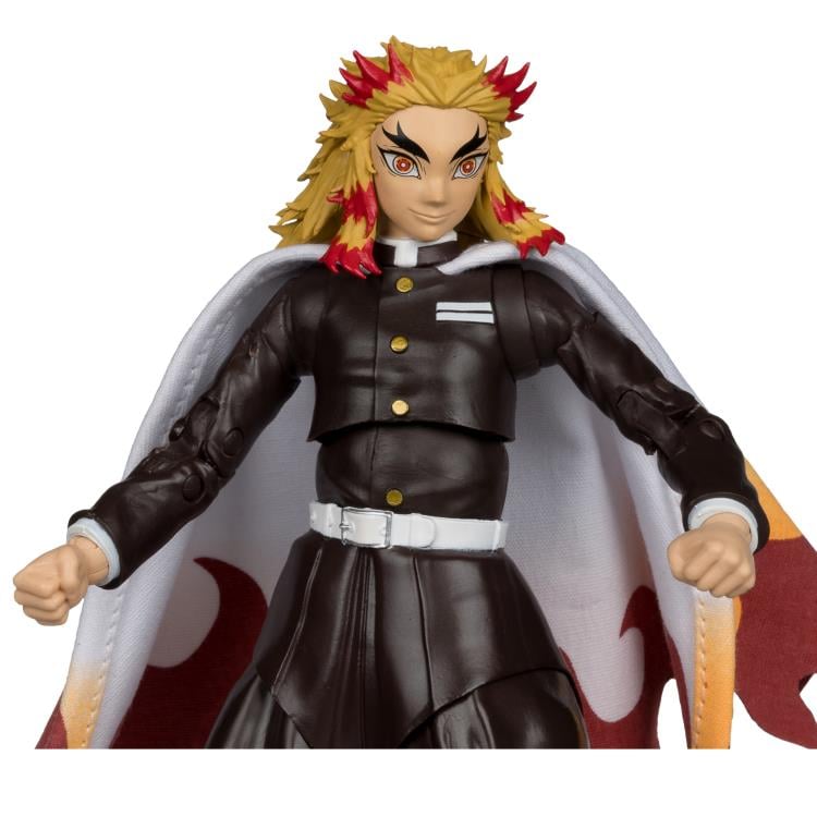 Demon Slayer: Kimetsu no Yaiba Kyojuro Rengoku (Ver.2) 7" Action Figure Gallery Image 10