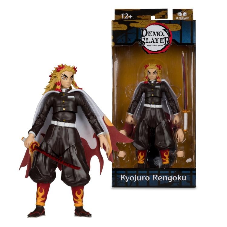 Demon Slayer: Kimetsu no Yaiba Kyojuro Rengoku (Ver.2) 7" Action Figure Gallery Image 12