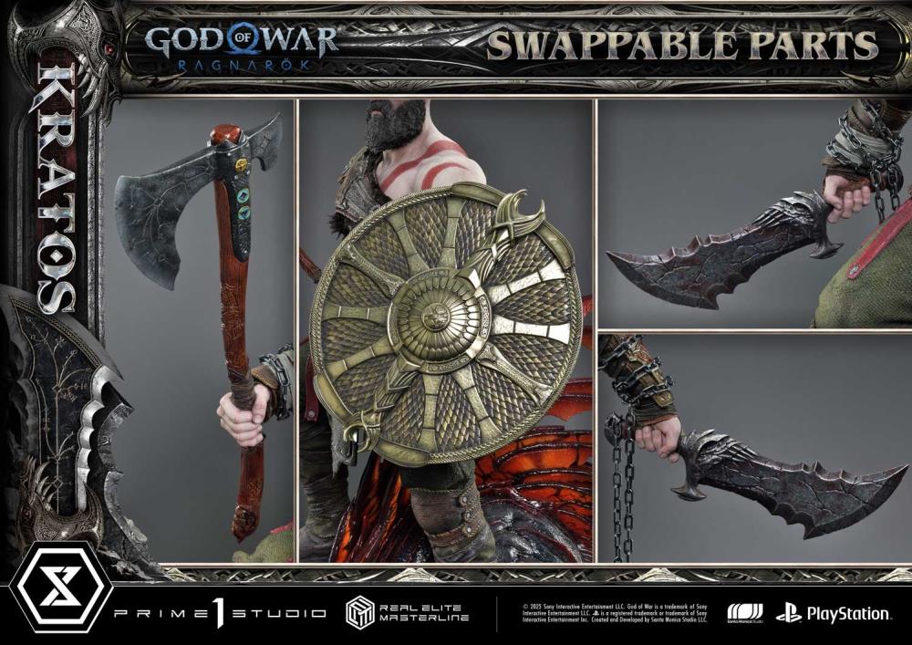 God of War: Ragnarok Real Elite Masterline Kratos 1/3 Scale Limited Edition Statue Gallery Image 53