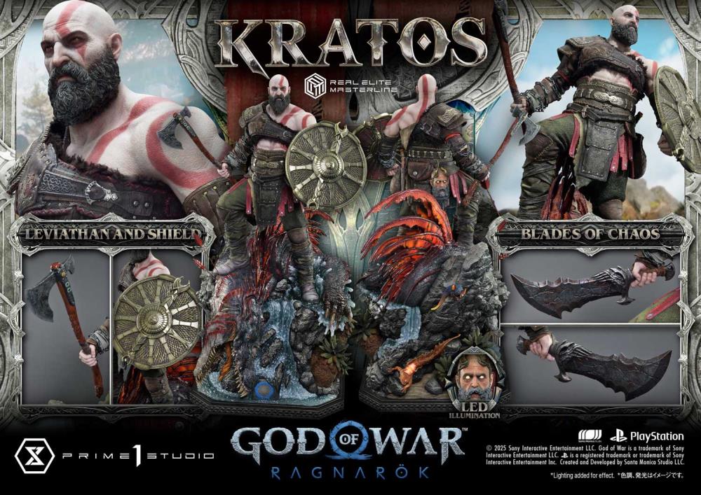 God of War: Ragnarok Real Elite Masterline Kratos 1/3 Scale Limited Edition Statue Gallery Image 55