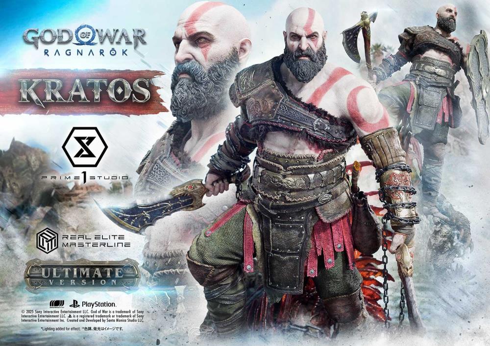 God of War: Ragnarok Real Elite Masterline Kratos (Ultimate Edition) 1/3 Scale Limited Edition Statue Gallery Image 3