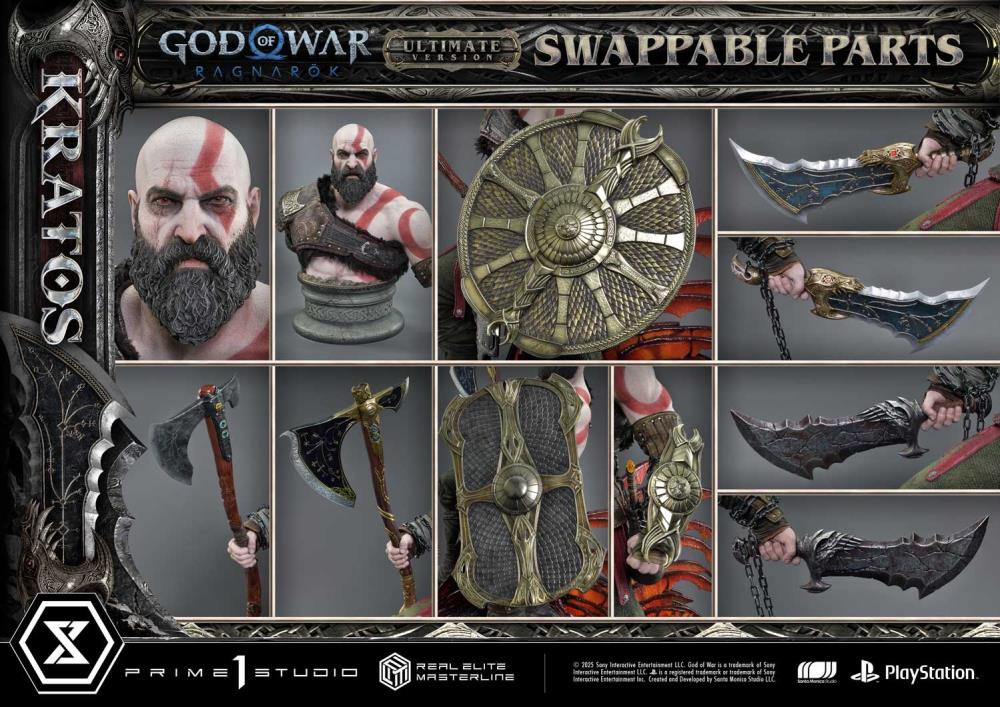 God of War: Ragnarok Real Elite Masterline Kratos (Ultimate Edition) 1/3 Scale Limited Edition Statue Gallery Image 96
