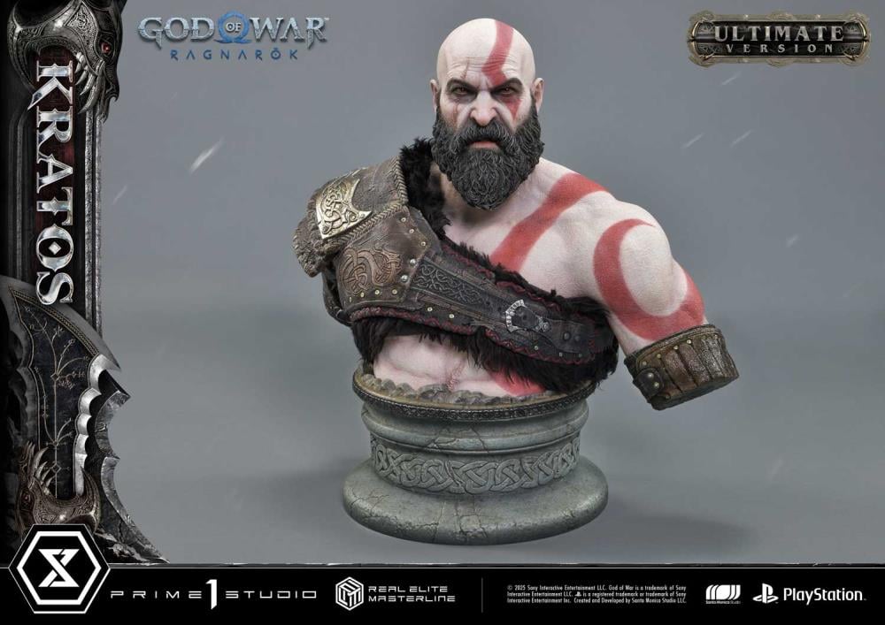 God of War: Ragnarok Real Elite Masterline Kratos (Ultimate Edition) 1/3 Scale Limited Edition Statue Gallery Image 28