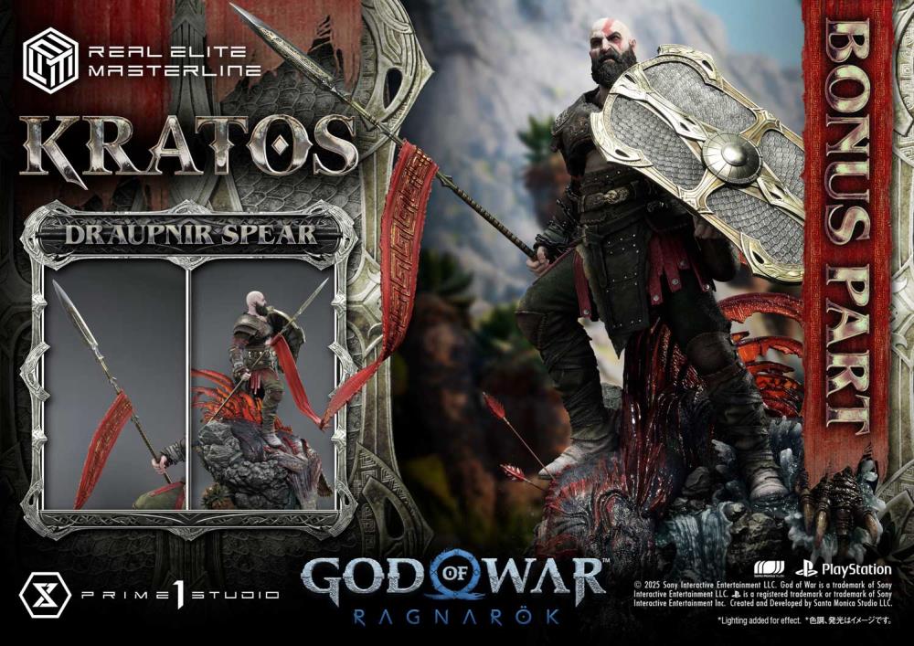 God of War: Ragnarok Real Elite Masterline Kratos (Ultimate Edition) 1/3 Scale Limited Edition Statue (With Bonus) Gallery Image 3