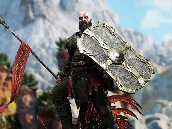 God of War: Ragnarok Real Elite Masterline Kratos (Ultimate Edition) 1/3 Scale Limited Edition Statue (With Bonus) Gallery Image 1