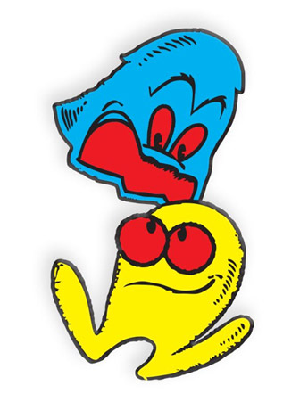 Pac-Man Retro Illustrations Inky Cabinet Enamel Pin Set Gallery Image 2