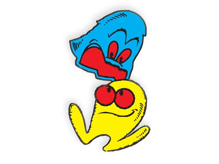 Pac-Man Retro Illustrations Inky Cabinet Enamel Pin Set Gallery Image 1