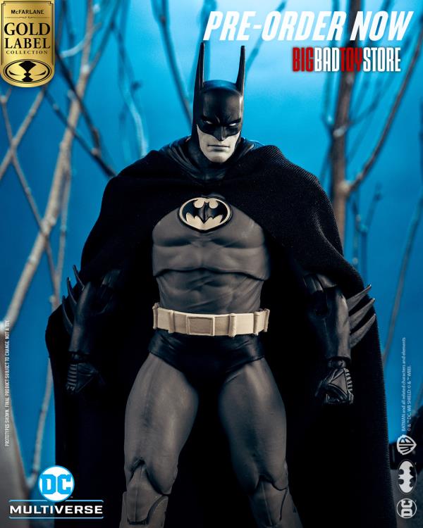 Batman: Year Two DC Multiverse Gold Label Batman BBTS Exclusive Limited Black & White Accent Edition Action Figure Gallery Image 6