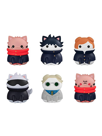 Jujutsu Kaisen Nyanko Mega Cat Project Jujutsu Cats (Shibuya Incident Ver.) Box of 8 Random Figures Gallery Image 2