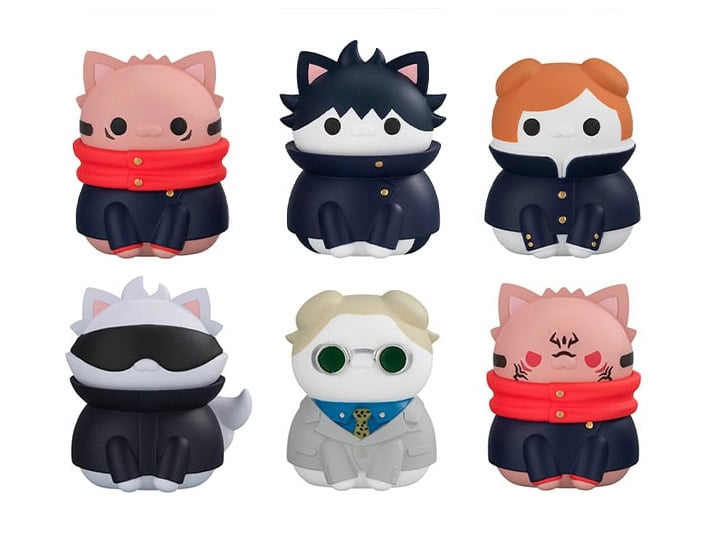 Jujutsu Kaisen Nyanko Mega Cat Project Jujutsu Cats (Shibuya Incident Ver.) Box of 8 Random Figures Gallery Image 1