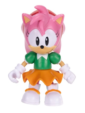 Sonic the Hedgehog Amy Rose with Super Ring 4-Inch Scale Figure Gallery Image 2