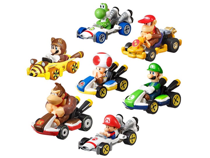 Mario Kart Hot Wheels 2025 Mix 2 Case of 8 Cars Gallery Image 1