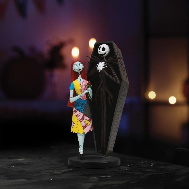 The Nightmare Before Christmas Disney Showcase Jack & Sally Coffin Figurine Gallery Image 3