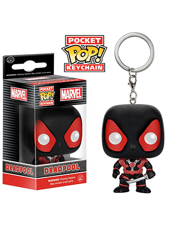Pocket Pop! Keychain Deadpool Black Suit Gallery Image 2