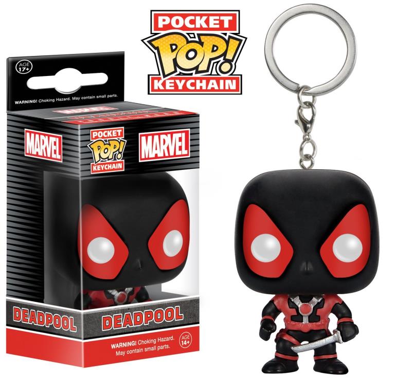 Pocket Pop! Keychain Deadpool Black Suit Gallery Image 3