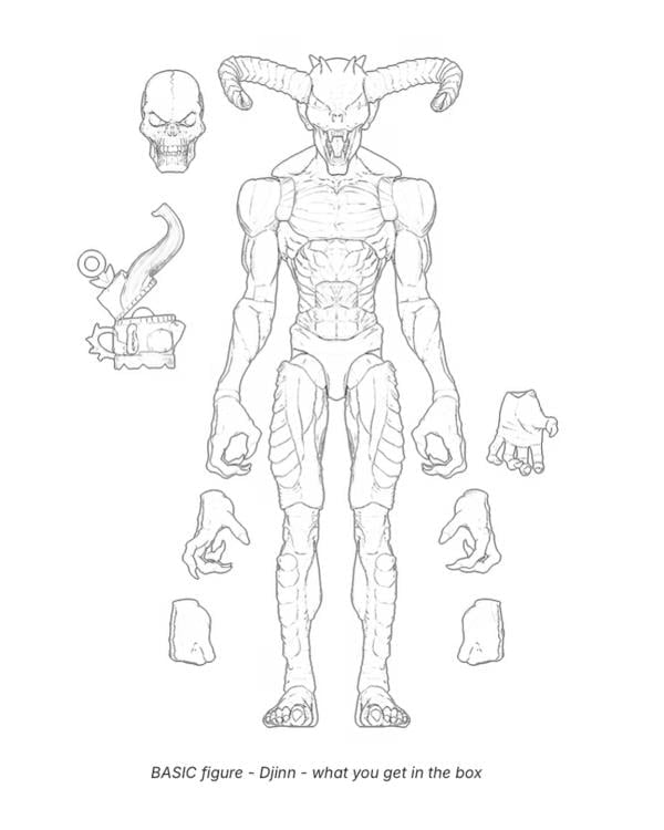 The Cursed Dead Djinn 1/12 Scale Basic Action Figure Gallery Image 9