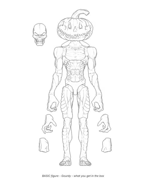 The Cursed Dead Gourdy 1/12 Scale Basic Action Figure Gallery Image 9