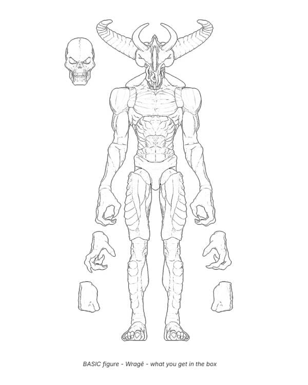 The Cursed Dead Wrage 1/12 Scale Basic Action Figure Gallery Image 7