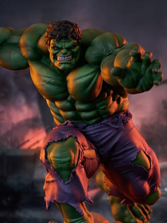 Marvel Gallery Comic Classic Hulk Figure Diorama Gallery Image 2