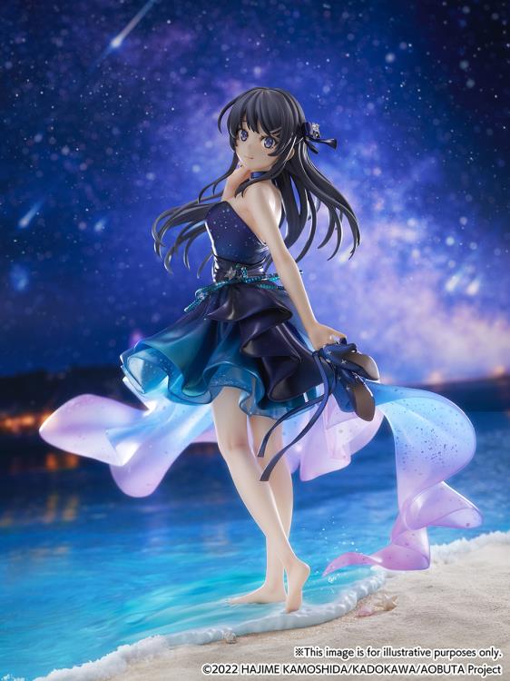 Rascal Does Not Dream of Bunny Girl Senpai Mai Sakurajima (Starry Dress Ver.) 1/7 Scale Shibuya Scramble Figure Gallery Image 3